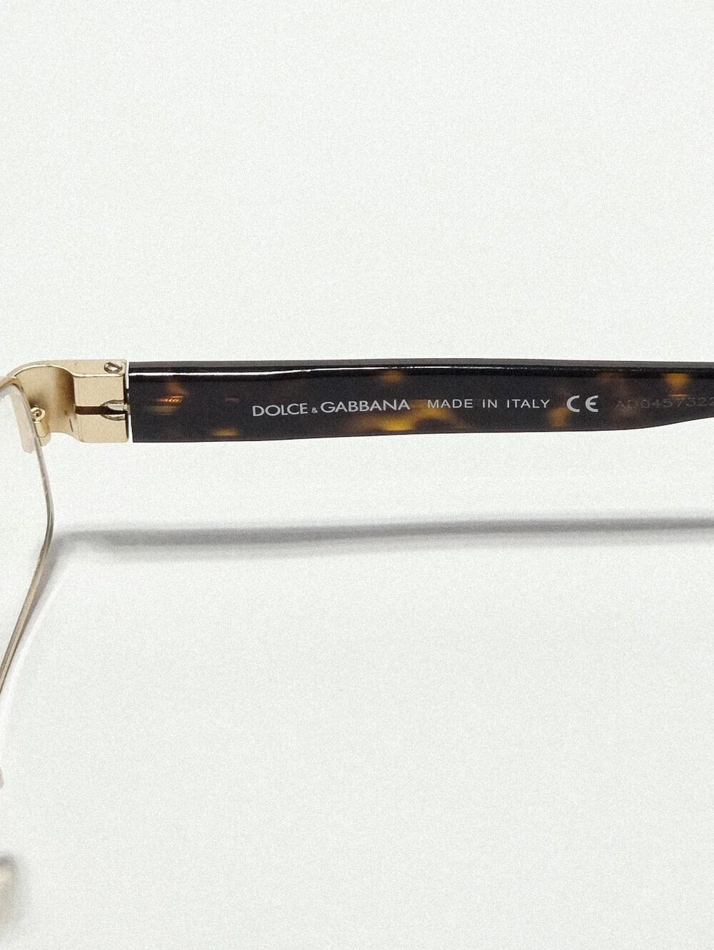 Dolce & Gabbana DG1108-B Gold Eyeglass Frames Missing 1 Stone G Logo